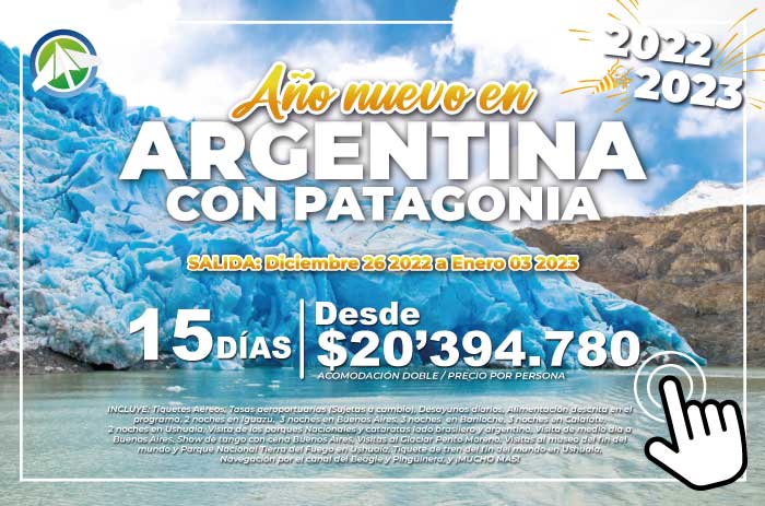 Año nuevo en Argentina con Patagonia 2022 2023 - PAIPA TOURS