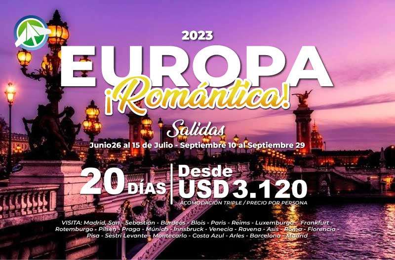 EUROPA 2023 - Europa Romántica - Paipa Tours