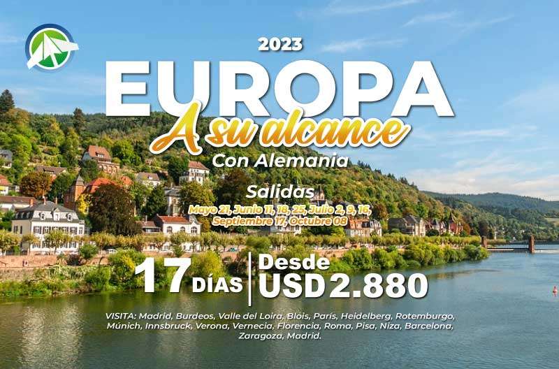 EUROPA 2023 - Europa a su alcance con Alemania - Paipa Tours