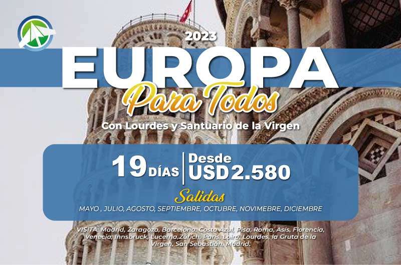 EUROPA 2023 - Europa para Todos - Paipa Tours