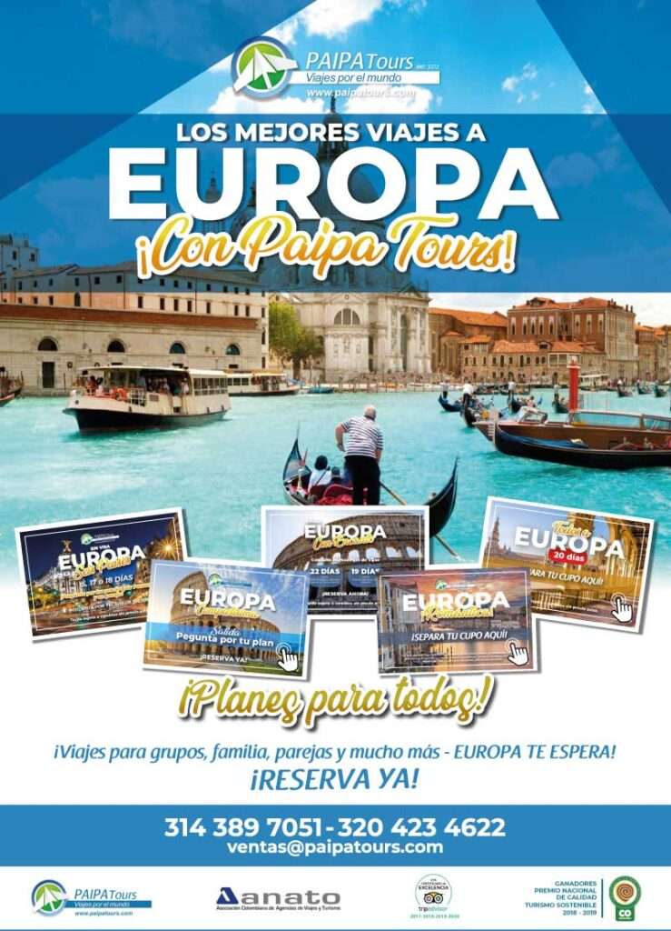 Destino Europa - Planes y viajes a Europa con PAIPA TOURS