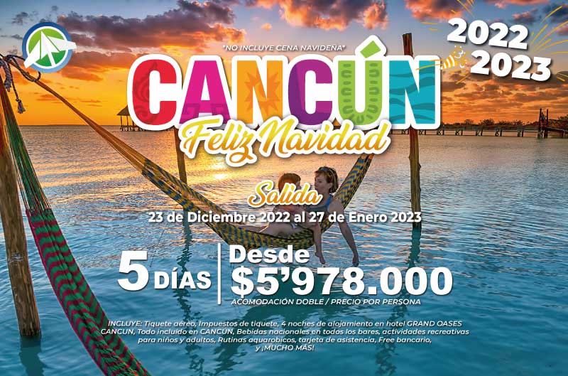 Viajes Planes Cancún navidad 2022 - PAIPA TOURS