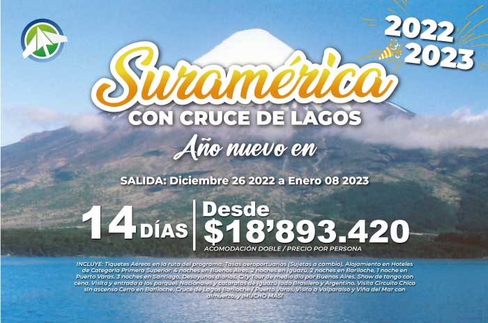 Suramérica con cruce de lagos - Año 2022 2023 - PAIPA TOURS
