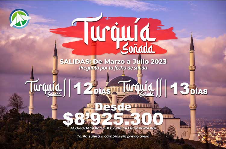 Plan Turquía Soñada 1 y 2 - 12 o 13 días - PAIPA TOURS