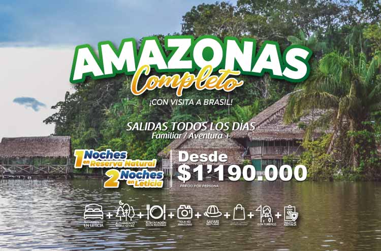 Planes Viajes Amazonas Completo - 4 días 3 noches - Paipa Tours