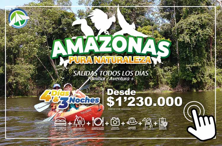 Planes Viajes Amazonas - Amazonas pura naturaleza - 4 días 3 noches - Paipa Tours