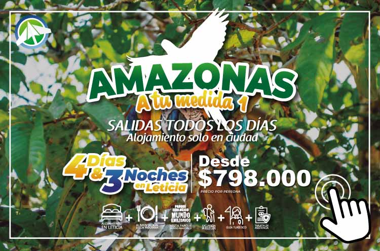 Planes Viajes al Amazonas - Amazonas a tu medida 1 - 4-dias 3 noches - Paipa Tours