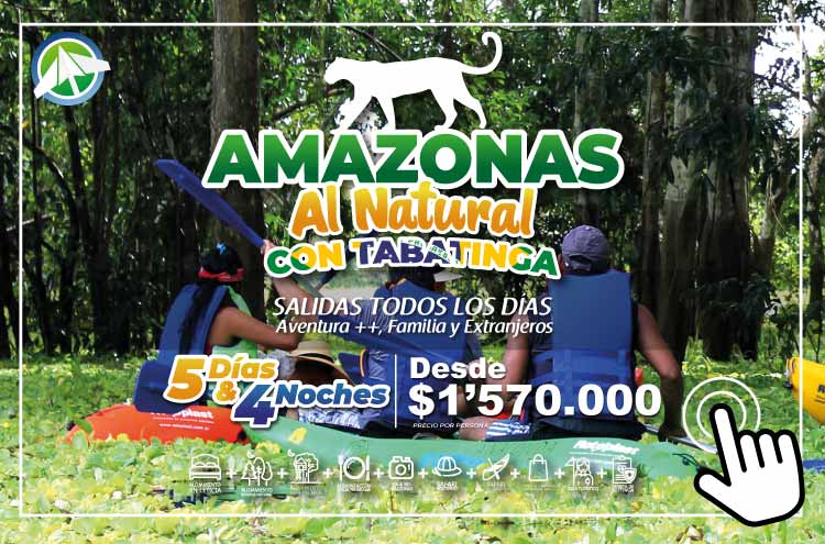 Viajes Planes Amazonas - Amazonas Al Natural con visita a Tabatinga (Brasil) - 5 días 4 noches - Paipa Tours