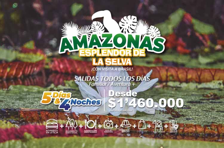 Planes Viajes Amazonas - Amazonas esplendor de la selva - 5 días 4 noches - Paipa Tours