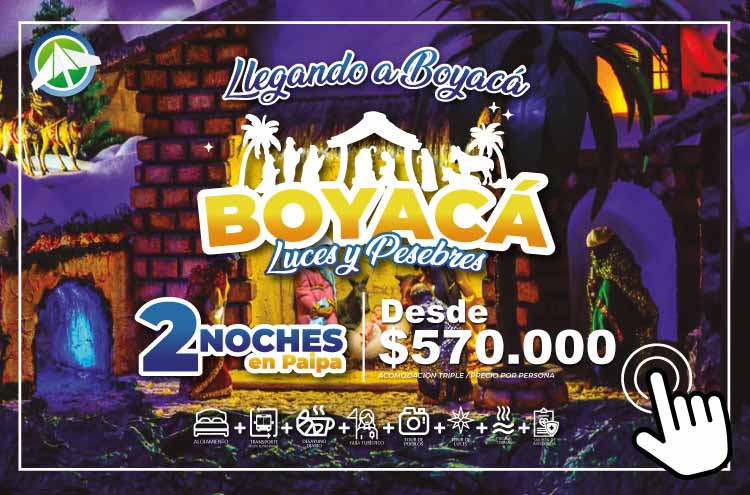 Viajes a Boyacá luces y pesebres con tour de luces llegando a Boyacá - Paipa Tours 2023