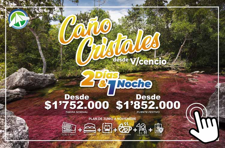 Planes a Caño cristales 2 días 1 noche desde Villavicencio - PAIPA TOURS 2023
