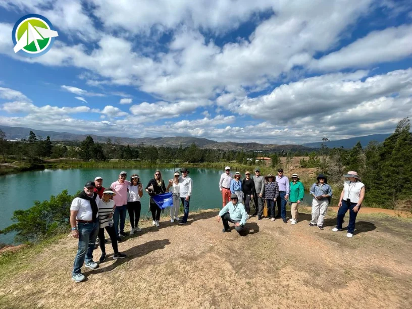 Grupo de viajeros Paipa Tours en Pozos Azules de Villa de Leyva - 2023